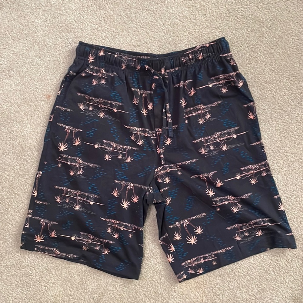 Sonoma The Knit Sleep Short in Navy Palms